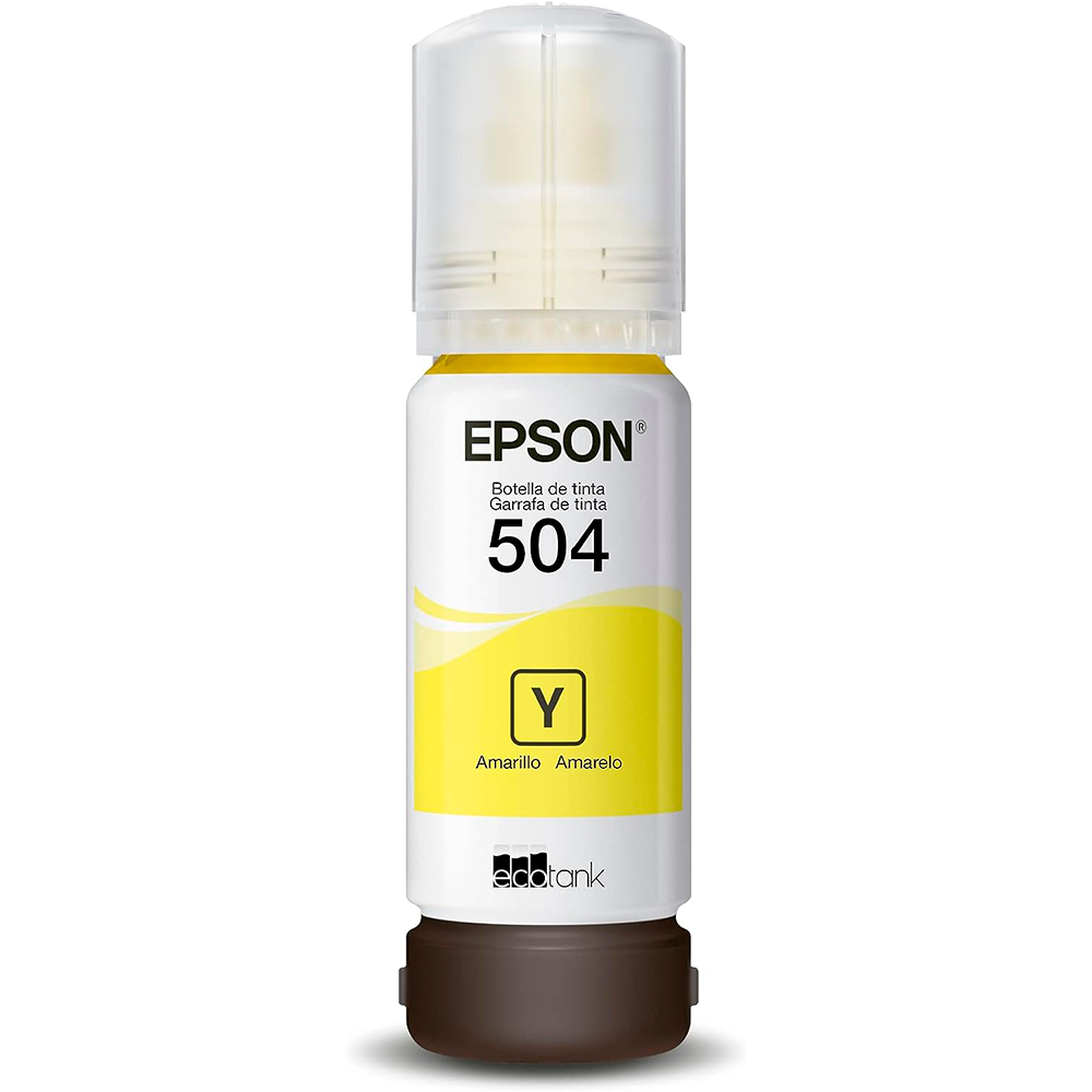 BOTELLA DE TINTA EPSON AMARILLO T504