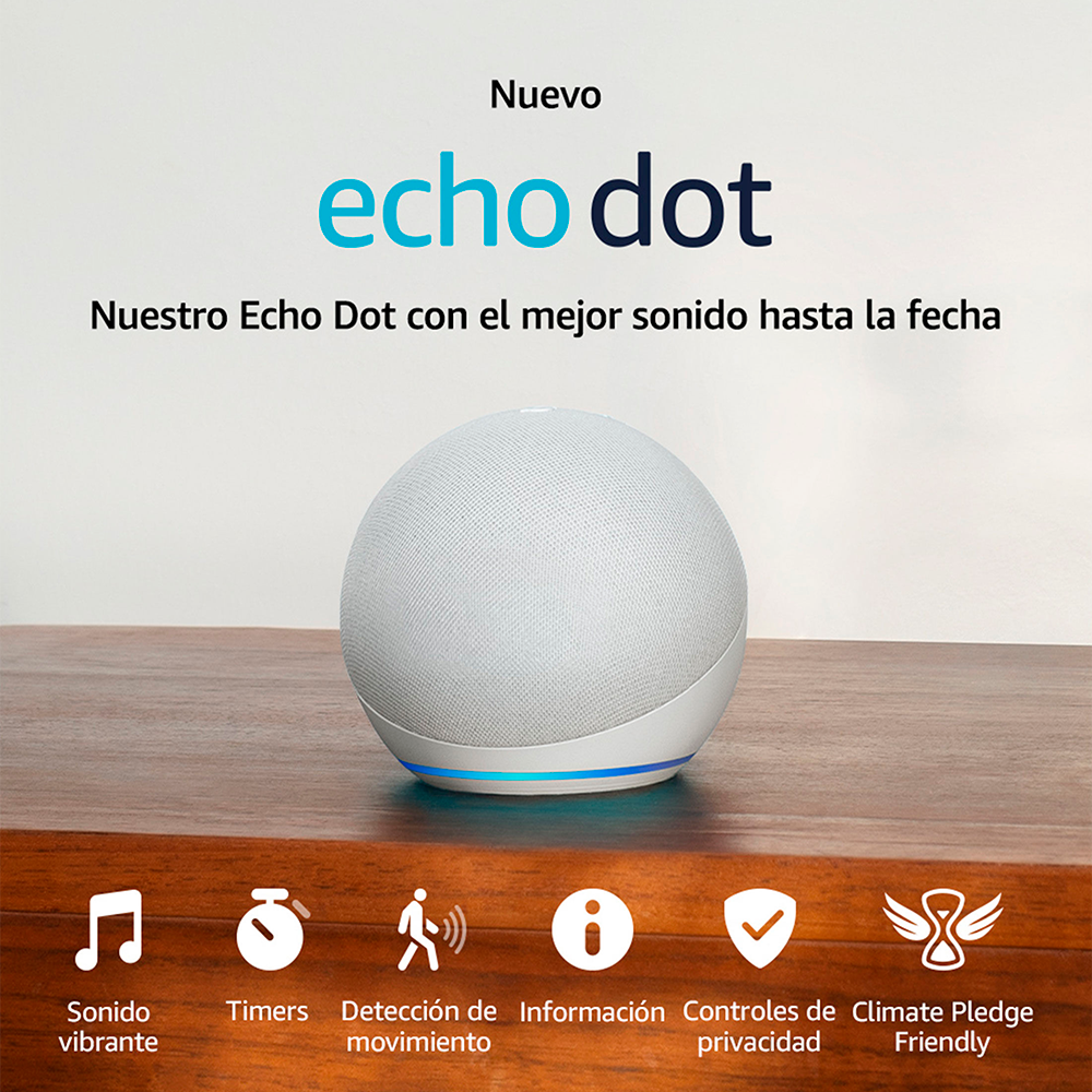 AMAZON ALEXA ECHO DOT 5TA GEN BLANCO