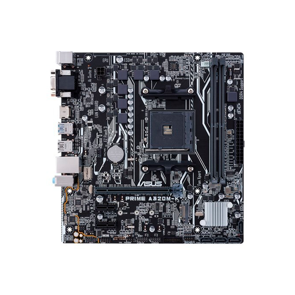 TARJETA MADRE ASUS PRIME A320M-K AMD RYZEN AM4 DDR HDMI/VGA