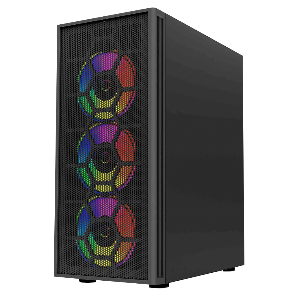 GABINETE BALAM RUSH BR-935982 DRAGONFLY MESH II NEGRO RGB