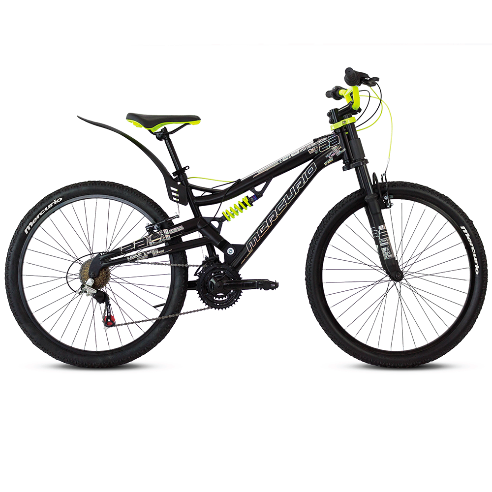 BICI KAIZER R26 21V D/S NEGRO/VERDE/GRIS