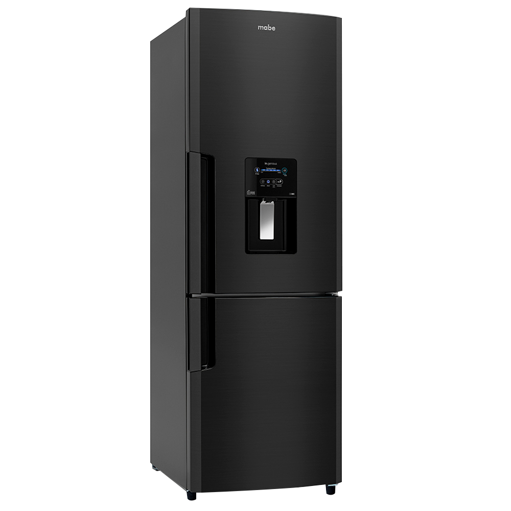 REFRI BOTTOM FREEZER MABE 300L BLACK STAINLESS STEEL