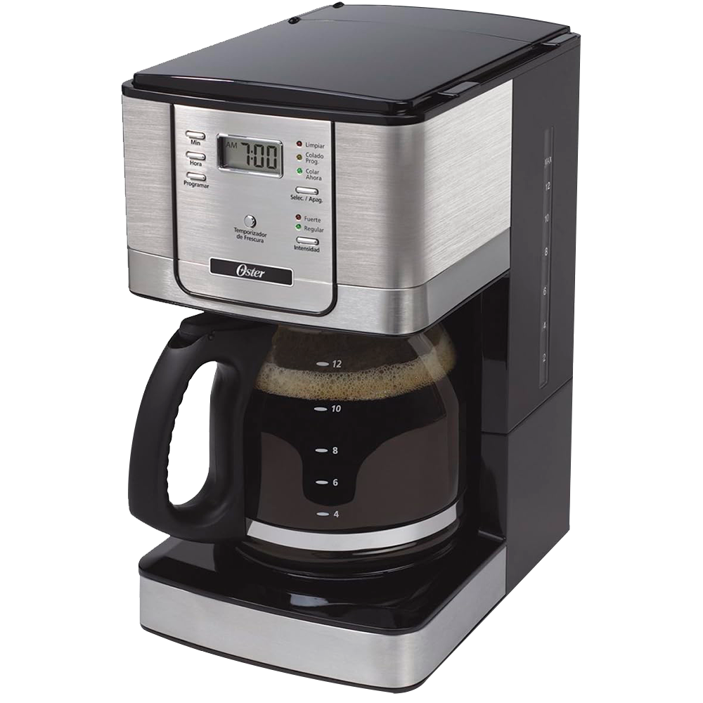 CAFETERA OSTER 12 TAZAS PROGRAMABLE JARRA VIDRIO