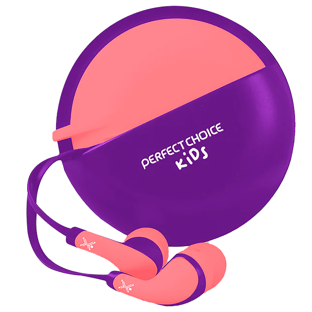 AUDIFONOS PERFECT CHOICE BUBBLE GUM ALAMBRICOS CON MICROFONO INTEGRADO PC-116493 ROSA CON MORADO