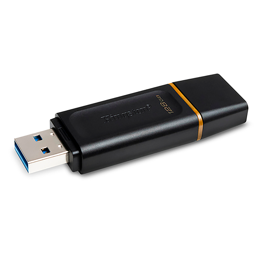 MEMORIA USB KINGSTON DATATRAVELER EXODIA DE 128 GB AMARILLO NEGRO