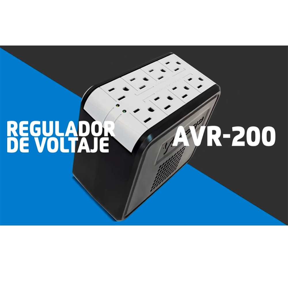 REGULADOR VORAGO AVR-200 1400VA 8 CONTACTOS