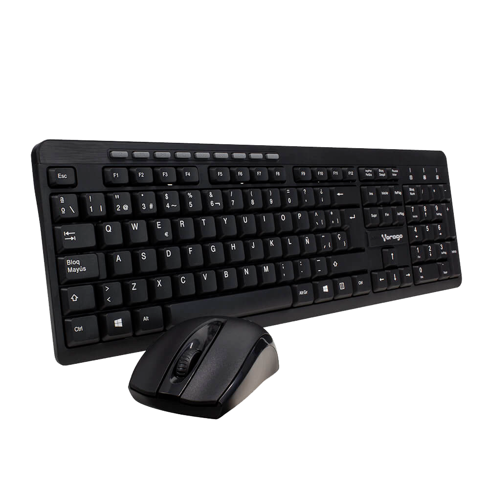 KIT TECLADO Y MOUSE VORAGO KM-304 INALÁMBRICO