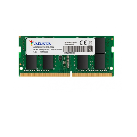 MEMORIA RAM ADATA 8GB 2666MHZ SODIMM AD4S26668G19-SGN
