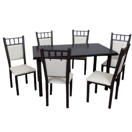 COMEDOR ARMENIA CON 6 SILLAS MESA BIANCA