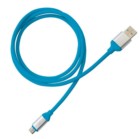 CABLE USB V2.0 A MICRO 1.2M AZUL