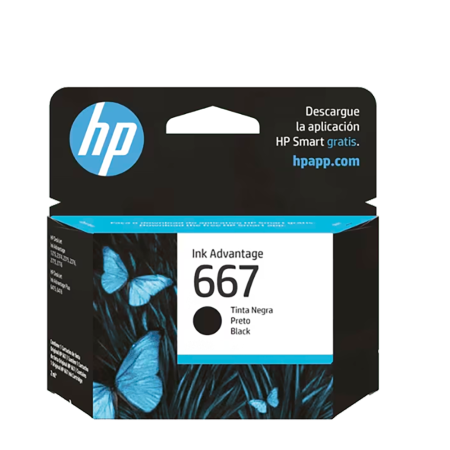 CARTUCHO DE TINTA HP INK 667 NEGRO