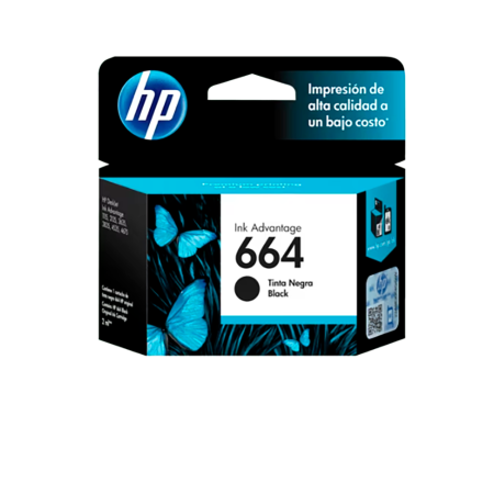 CARTUCHO DE TINTA HP 664 NEGRA
