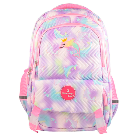 MOCHILA ESCOLAR PERFECT CHOICE DELFÍN ASTRO