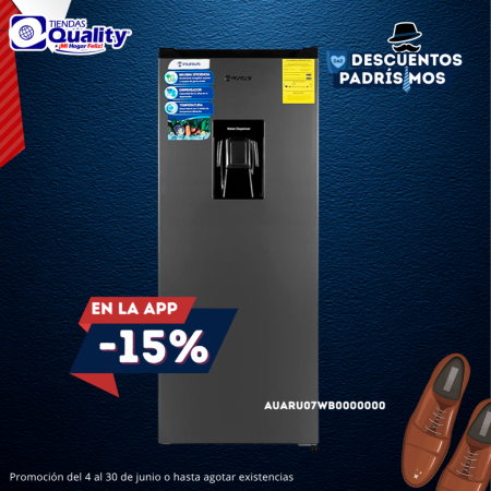 REFRIGERADOR DE 7 PIES CUBICOS AURUS ARU07WB NEGRO
