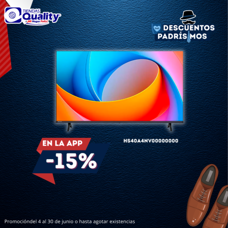 PANTALLA HISENSE 40 PULGADAS SMART VIDAA 40A4NV