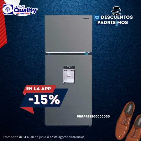 REFRIGERADOR PRIME 13P3 RPR13-S SILVER