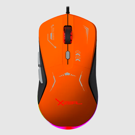 MOUSE GAMER XZEAL XZ-401 NARANJA (XZPM1NG)