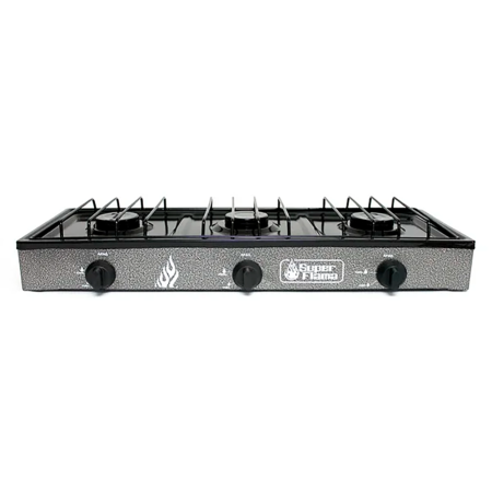 PARRILLA SUPERFLAMA 3 QUEMADORES COLOR NEGRO