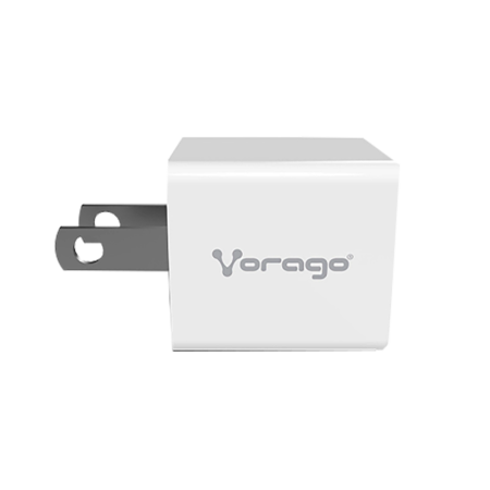 CARGADOR VORAGO PARA PARED AU-105 CON 1 PUERTO USB BLANCO
