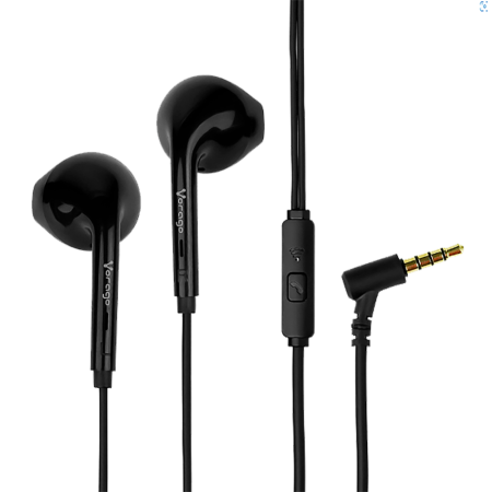 AUDIFONOS VORAGO ALAMBRICO MODELO EP-201-V2-WH COLOR NEGRO