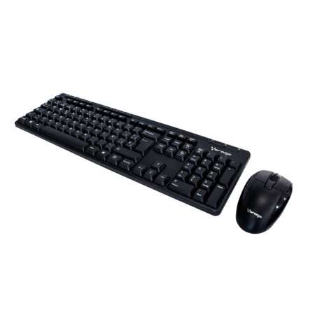KIT DE TECLADO Y MOUSE VORAGO KM-104 NEGRO