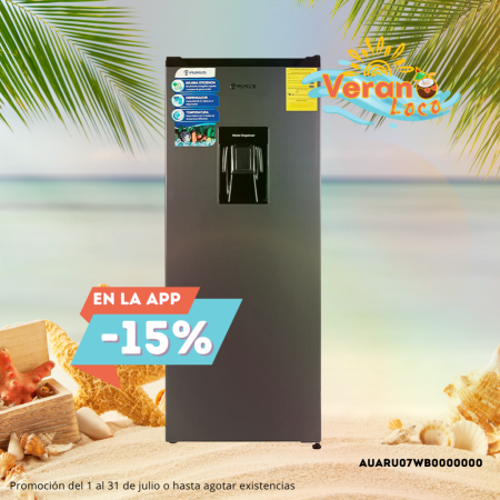 REFRIGERADOR DE 7 PIES CUBICOS AURUS ARU07WB NEGRO