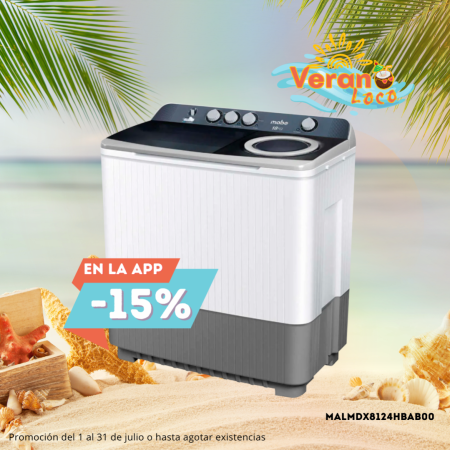LAVADORA MABE 18 KG 2 TINAS LMDX8124HBAB0 BLANCO