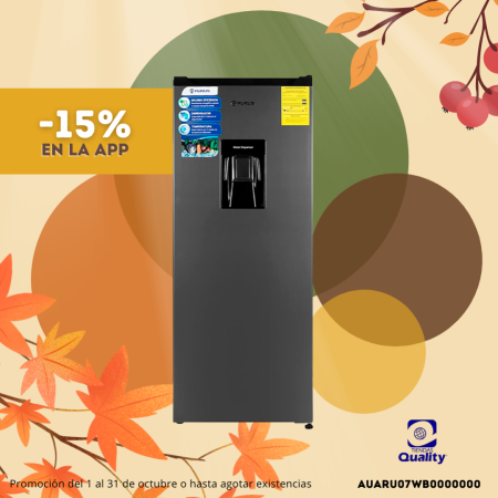 REFRIGERADOR DE 7 PIES CUBICOS AURUS ARU07WB NEGRO