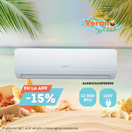 ESTANDAR 12000BTU 110V AURUS MINI SPLIT ARU-12A1/OF SERIE L